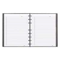 Notepro Notebook, 1 Subject, Narrow Rule, Black Cover, 9.25 X 7.25, 75 Sheets