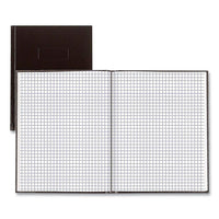 Professional Quad Notebook, Quadrille Rule, Black Cover, 9.25 X 7.25, 96 Sheets