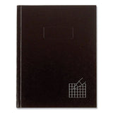 Professional Quad Notebook, Quadrille Rule, Black Cover, 9.25 X 7.25, 96 Sheets