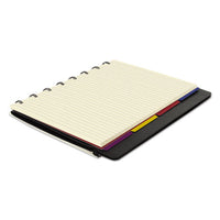 Notebook, 1 Subject, Medium-college Rule, Black Cover, 8.25 X 5.81, 112 Sheets
