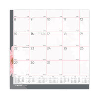 Monthly Desk Pad Calendar, 22 X 17, Pink-white Sheets, Clear Binding, Clear Corners, 12-month (jan To Dec): 2023