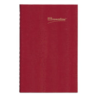 Coilpro Daily Planner, Ruled, 1 Page-day, 10 X 7.88, Red, 2021
