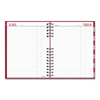 Coilpro Daily Planner, Ruled, 1 Page-day, 10 X 7.88, Red, 2021