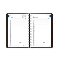 Academic Daily-monthly Planner, 8 X 5, Black Cover, 12-month (aug To July): 2022 To 2023