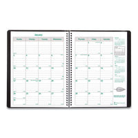Ecologix Recycled Monthly Planner, 11 X 8.5, Black Soft Cover, 2021