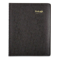 Ecologix Recycled Monthly Planner, 11 X 8.5, Black Soft Cover, 2021