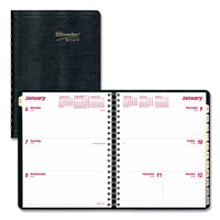 Essential Collection Weekly Appointment Book, 11 X 8.5, Black, 2021