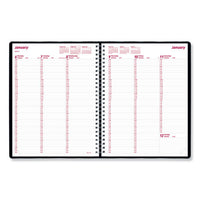 Essential Collection Weekly Appointment Book, 11 X 8.5, Black, 2021