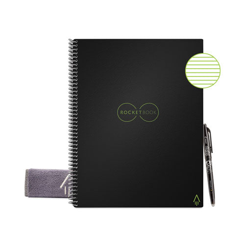 Core Smart Notebook, Medium-college Rule, Black Cover, 11 X 8.5, 16 Sheets