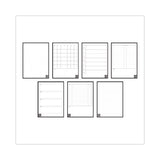 Fusion Smart Notebook, Seven Assorted Page Formats, Gray Cover, 11 X 8.5, 21 Sheets