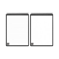 Flip Smart Notepad, Lined-dot Grid Rule, 16 White 8.5 X 11 Sheets, Teal Cover