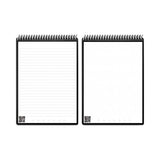 Flip Smart Notepad, Lined-dot Grid Rule, 16 White 8.5 X 11 Sheets, Teal Cover