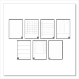 Fusion Smart Notebook, Teal Cover, 7 Page Styles, 11 X 8.5, 21 Sheets