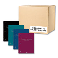 Subject Wirebound Promo Notebook, 1-subject, Med/college Rule, Asst Cover, (70) 10.5x8 Sheets, 24/ct, Ships In 4-6 Bus Days