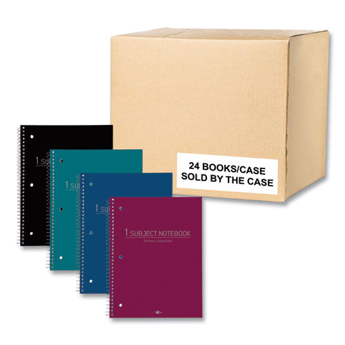 Subject Wirebound Promo Notebook, 1-subject, Med/college Rule, Asst Cover, (70) 10.5x8 Sheets, 24/ct, Ships In 4-6 Bus Days
