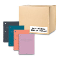 Subject Wirebound Promo Notebook, 1-subject, Med/college Rule, Asst Cover, (70) 10.5x8 Sheets, 24/ct, Ships In 4-6 Bus Days