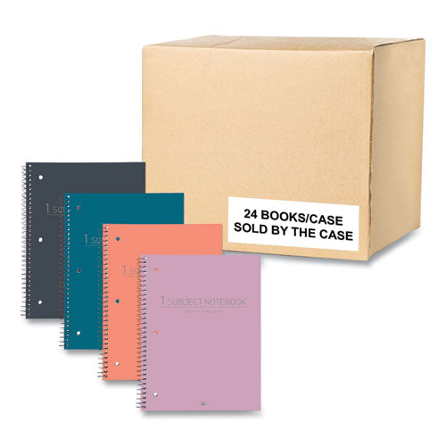 Subject Wirebound Promo Notebook, 1-subject, Med/college Rule, Asst Cover, (70) 10.5x8 Sheets, 24/ct, Ships In 4-6 Bus Days