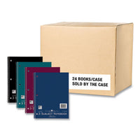 Subject Wirebound Notebook, 3-subject, Medium/college Rule, Asst Cover, (120) 10.5 X 8 Sheets, 24/ct, Ships In 4-6 Bus Days