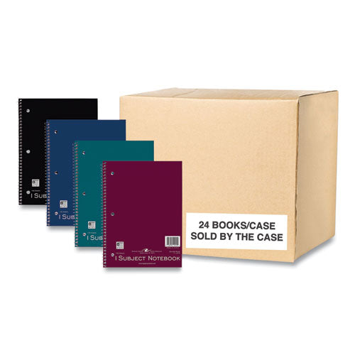 Wirebound Notebook, 1-subject, Med/college Rule, Randomly Asst Cover, (100) 11x8.5 Sheets, 24/ct, Ships In 4-6 Bus Days