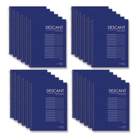 Music Notebook, Medium/college Rule, Transcription Format, Blue Cover, (32) 8.5 X 11 Sheets, 24/ct, Ships In 4-6 Bus Days