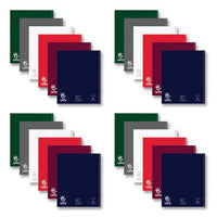 Lefty Notebook, 1 Subject, College Rule, Randomly Asst Cover Color, (200) 11 X 8.5 Sheets, 24/ct, Ships In 4-6 Business Days