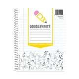 Doodlewrite Notebooks, 1-subject, Medium/college Rule, White Cover, (60) Sheets, 24/carton, Ships In 4-6 Business Days