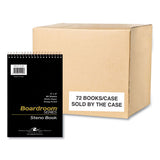 Boardroom Series Steno Pad, Gregg Rule, Brown Cover, 80 White 6 X 9 Sheets, 72 Pads/carton, Ships In 4-6 Business Days