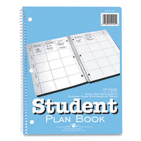 Student Plan Book, 11 X 8.5, Blue-white