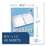 Student Plan Book, 11 X 8.5, Blue-white