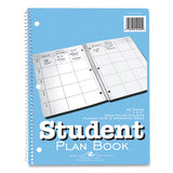 Student Plan Book, 11 X 8.5, Blue-white