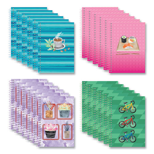 Lifenotes Wirebound Notebook, 1 Subject, Medium/college Rule, Asst Covers, (80) 7x5 Sheets, 24/ct, Ships In 4-6 Bus Days