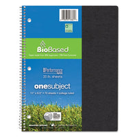 Environotes Biobased Notebook, 1 Subject, Medium-college Rule, Assorted Earthtones Covers, 11 X 8.5, 70 Sheets