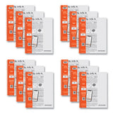 Whitelines Notebook, Quadrille Rule, (5 Sq/in), Gray/orange Cover, (70) 11 X 8.5 Sheets, 12/ct, Ships In 4-6 Business Days
