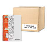 Whitelines Notebook, Dot Rule (5 Mm), Gray/orange Cover, (70) 8.25 X 5.75 Sheets, 12/carton , Ships In 4-6 Business Days