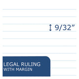 Usda Bio-preferred Legal Pad, Wide-legal Rule, 8.5 X 11.75, White, 40 Sheets, 12-pack