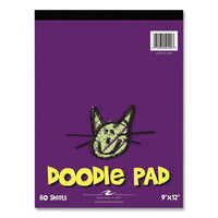 Kids Doodle Pad, 80 White 9 X 12 Sheets, 12/carton, Ships In 4-6 Business Days