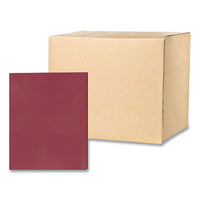 Pocket Folder, 0.5" Capacity, 11 X 8.5, Scarlet, 25/box, 10 Boxes/carton, Ships In 4-6 Business Days