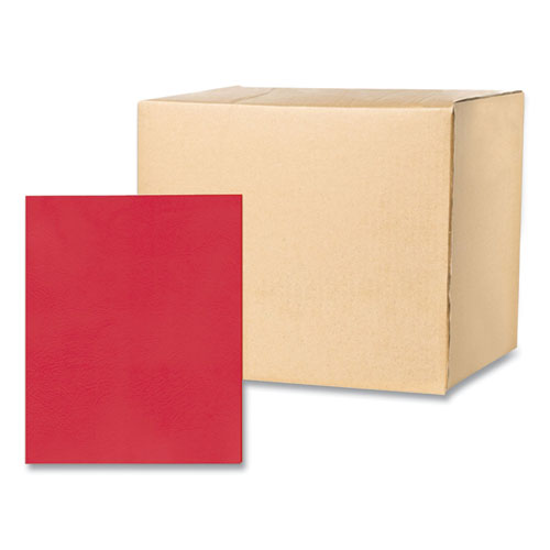 Pocket Folder, 0.5" Capacity, 11 X 8.5, Red, 25/box, 10 Boxes/carton, Ships In 4-6 Business Days