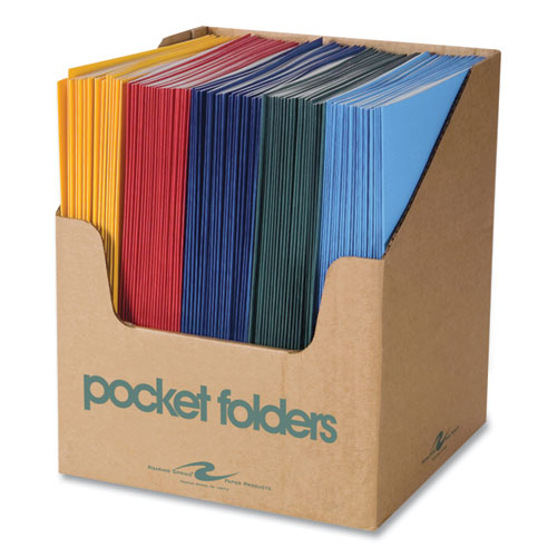 Pocket Folder, 0.5" Capacity, 11 X 8.5, Assorted Colors, 100/carton, Ships In 4-6 Business Days