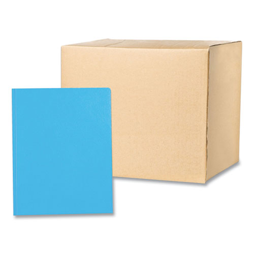 Pocket Folder With 3 Fasteners, 0.5" Capacity, 11 X 8.5, Light Blue, 25/box, 10 Boxes/carton, Ships In 4-6 Business Days