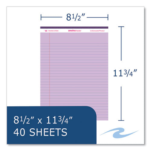 Enviroshades Legal Notepads, 40 Assorted 8.5 X 11.75 Sheets, 54 Notepads/carton, Ships In 4-6 Business Days