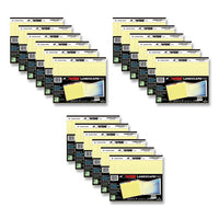 Wide Landscape Format Writing Pad, Medium/college Rule, 40 Canary 11 X 9.5 Sheets, 18/carton, Ships In 4-6 Business Days