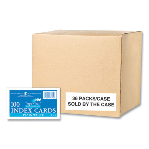 White Index Cards, 3 X 5, 100 Cards, 36/carton, Ships In 4-6 Business Days