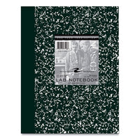 Lab And Science Notebook, Quadrille Rule (5 Sq In), Green Marble Cover, (60) 10.13 X 7.88 Sheets, 24/ct,ships In 4-6 Bus Days