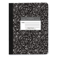 Hardcover Marble Composition Book, Wide/legal Rule, Black Marble Cover, (50) 9.75 X 7.5 Sheet, 48/ct, Ships In 4-6 Bus Days