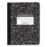 Hardcover Marble Composition Book, Wide/legal Rule, Black Marble Cover, (50) 9.75 X 7.5 Sheet, 48/ct, Ships In 4-6 Bus Days