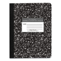 Marble Composition Book, Wide-legal Rule, Black Cover, 7.5 X 9.75, 50 Sheets