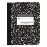 Marble Composition Book, Wide-legal Rule, Black Cover, 7.5 X 9.75, 50 Sheets