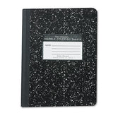 Marble Cover Composition Book, Wide-legal Rule, Black Cover, 7.5 X 9.75, 60 Sheets