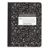 Hardcover Composition Book, Quadrille 5 Sq/in Rule, Black Marble Cover, (80) 9.75 X 7.5 Sheet, 48/ct, Ships In 4-6 Bus Days